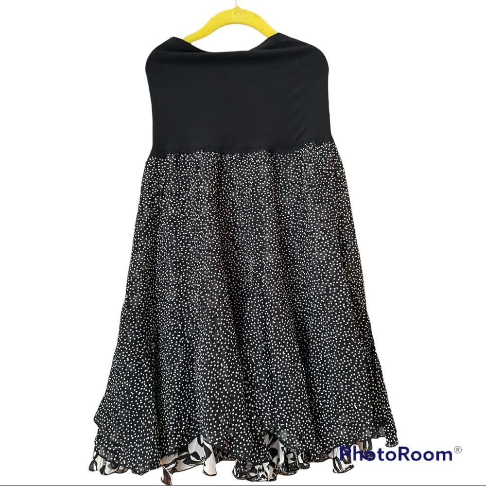 Cabi XS reversible dress/skirt in black &white